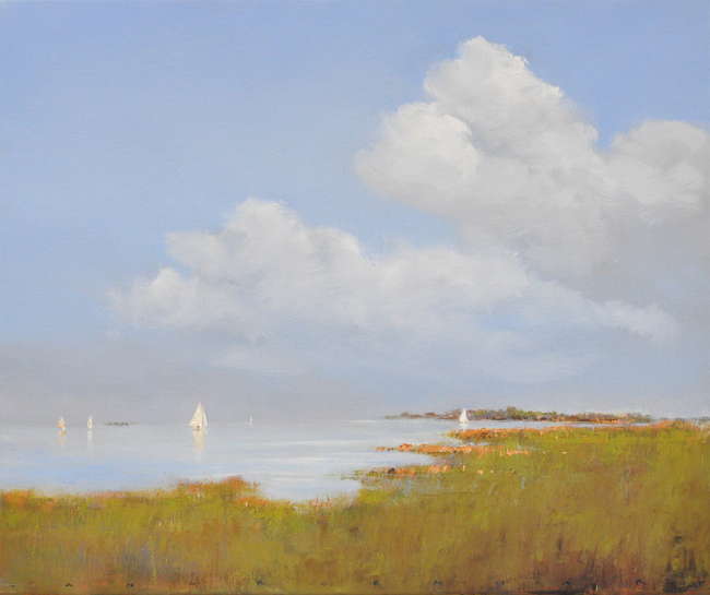 Jan Groenhart - Zeiltjes op het meer 