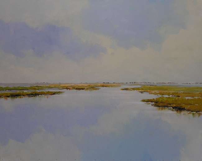 Jan Groenhart - spiegelend landschap