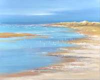 Jan Groenhart - Vogels op het groene strand 