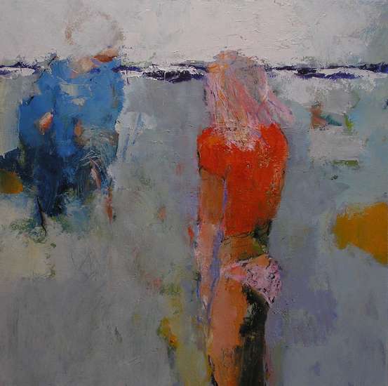 Jan Groenhart - meisje aan het strand