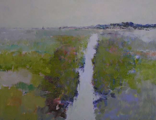 Jan Groenhart - weiland tegen de duinen